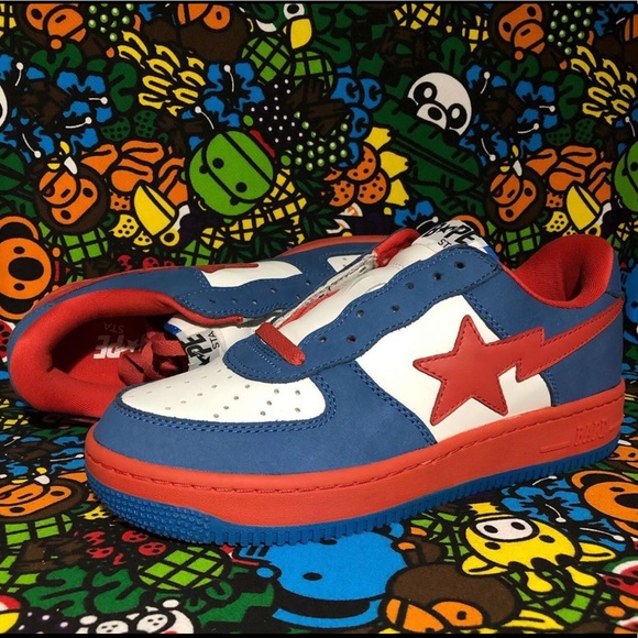 Bape Other - DEADSTOCK RED/WHITE/BLUE BAPESTA